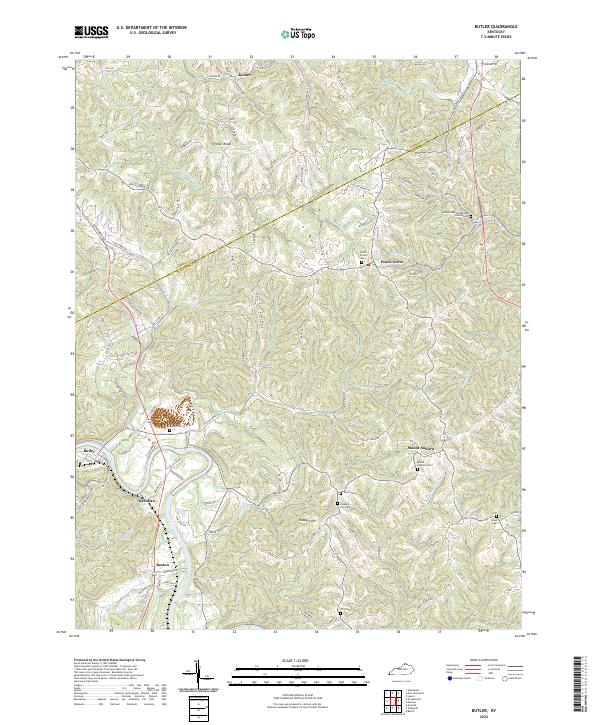 USGS Topographic Map – Butler