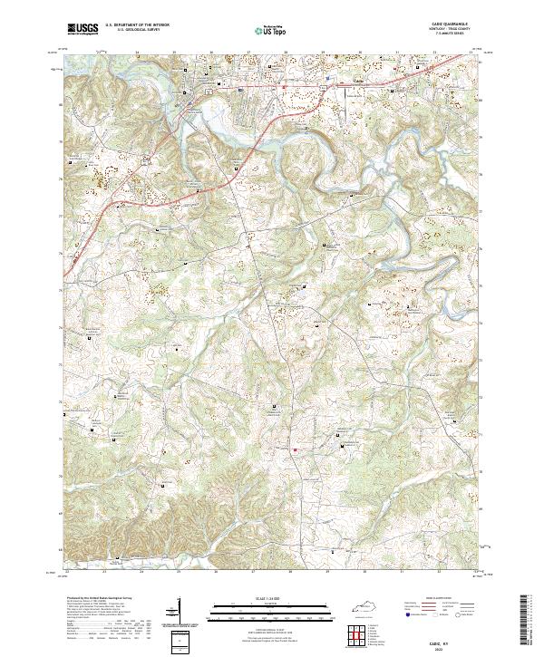 USGS Topographic Map – Cadiz