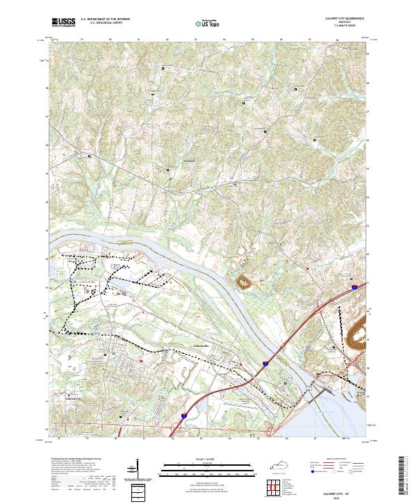 USGS Topographic Map – Calvert City