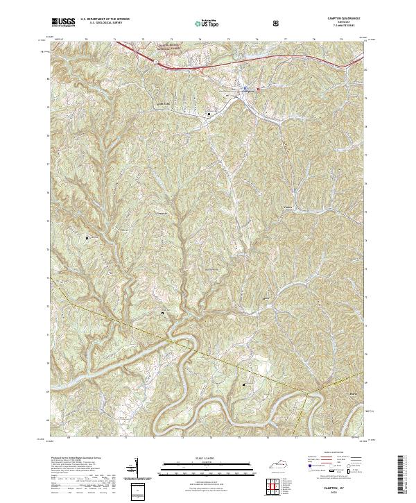 USGS Topographic Map – Campton