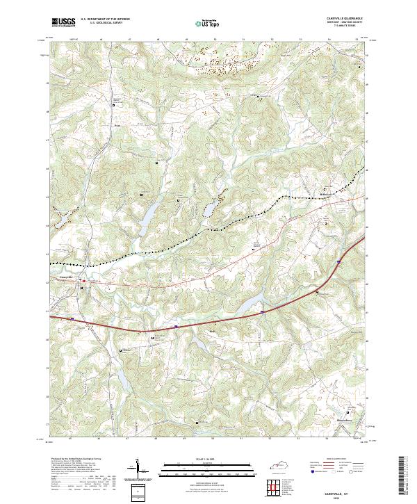 USGS Topographic Map – Caneyville