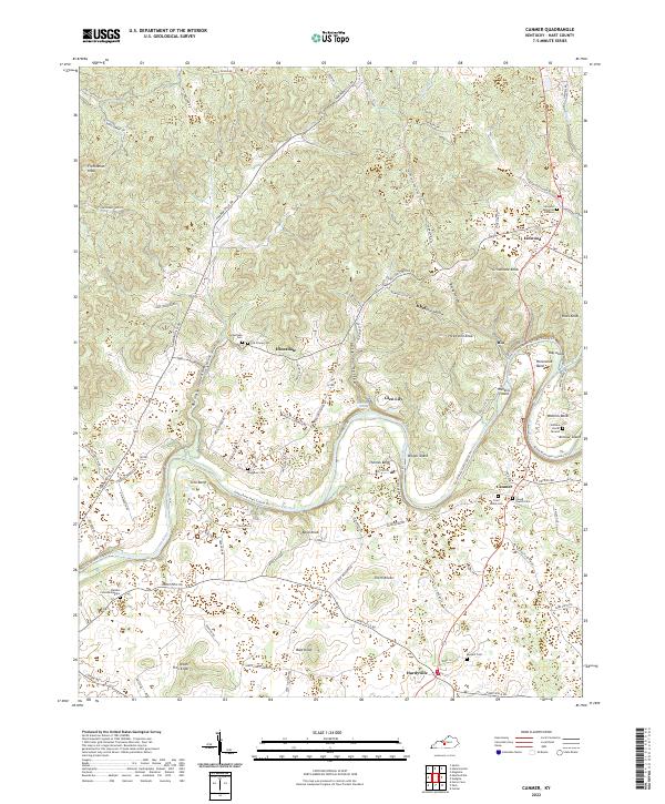 USGS Topographic Map – Canmer