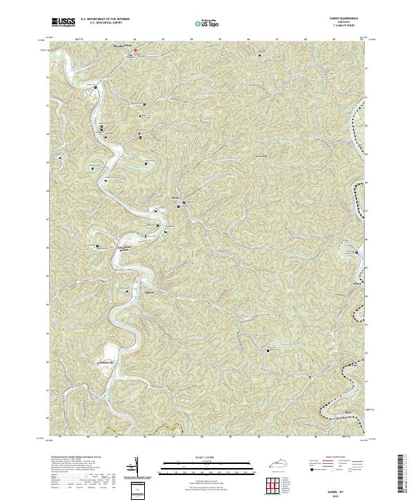 USGS Topographic Map – Canoe