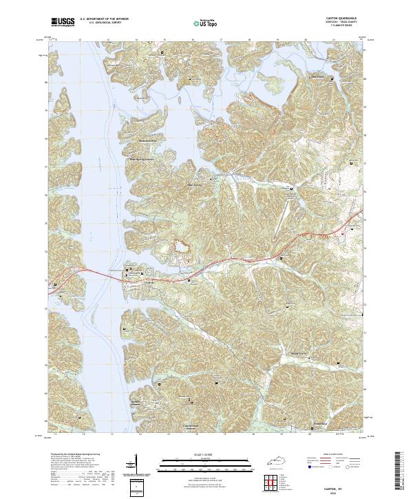 USGS Topographic Map – Canton