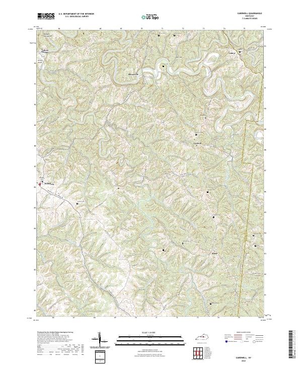 USGS Topographic Map – Cardwell
