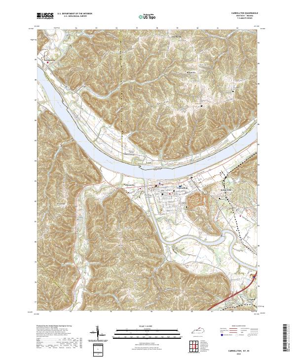 USGS Topographic Map – Carrollton