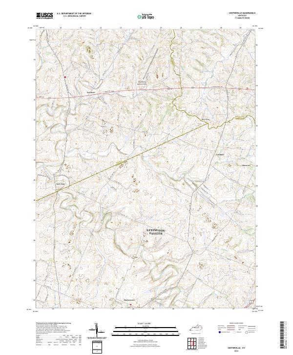 USGS Topographic Map – Centerville