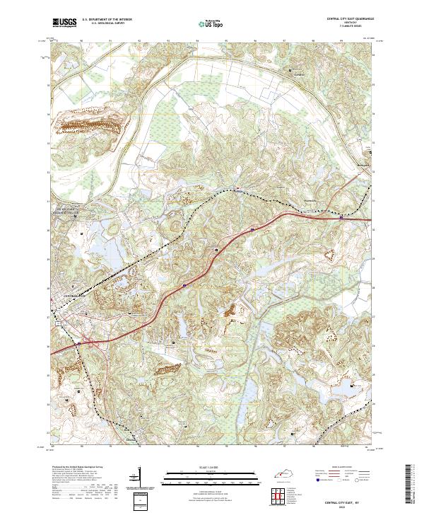USGS Topographic Map – Central City East