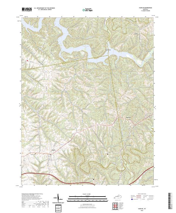 USGS Topographic Map – Chaplin