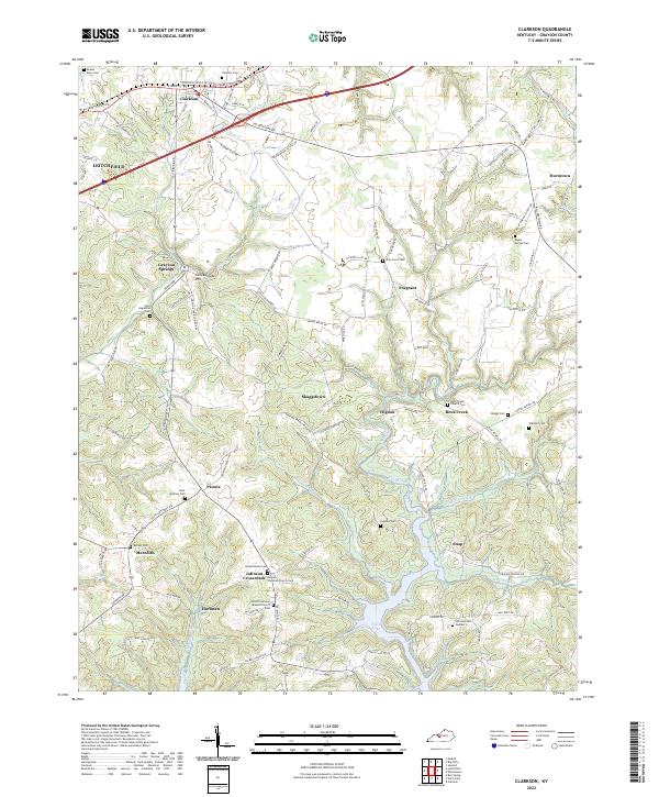 USGS Topographic Map – Clarkson