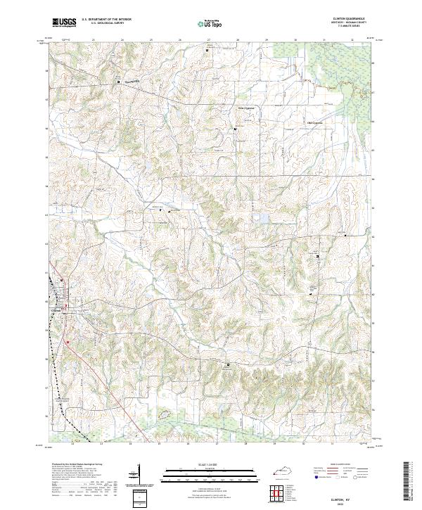 USGS Topographic Map – Clinton