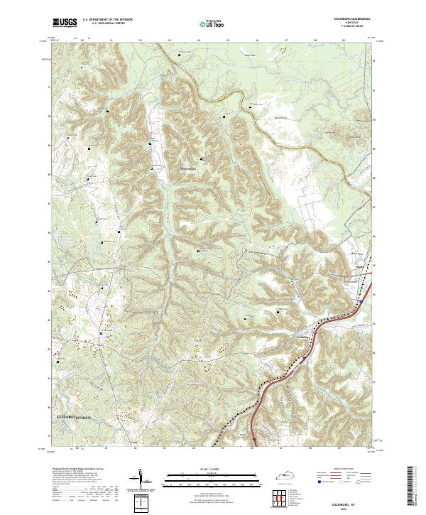 USGS Topographic Map – Colesburg
