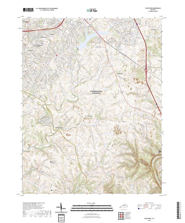 USGS Topographic Map – Coletown