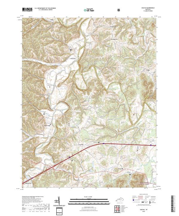USGS Topographic Map – Colfax
