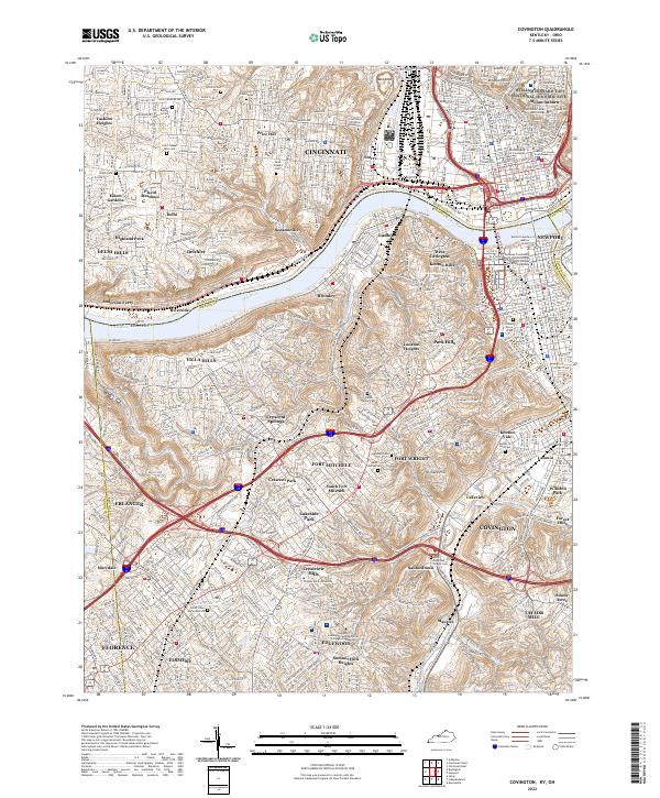 USGS Topographic Map – Covington