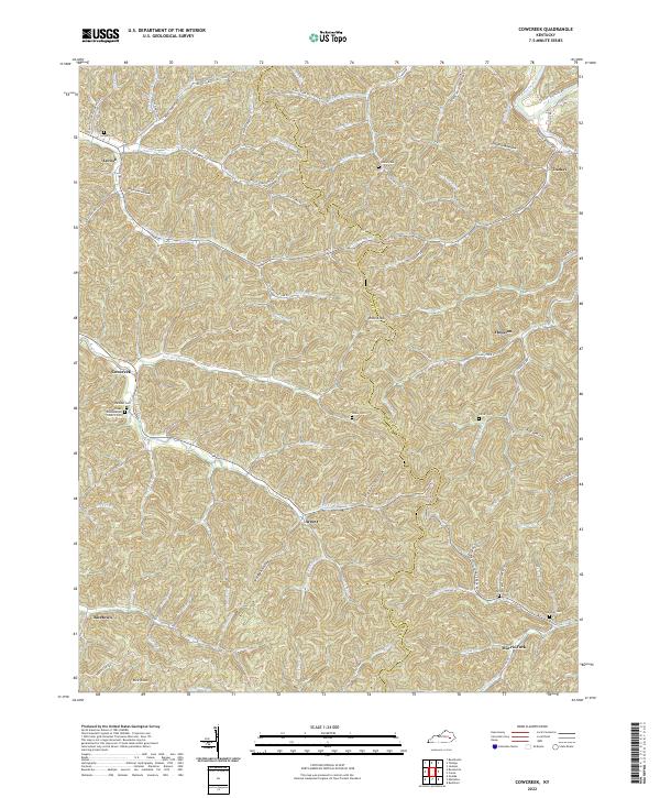 USGS Topographic Map – Cowcreek