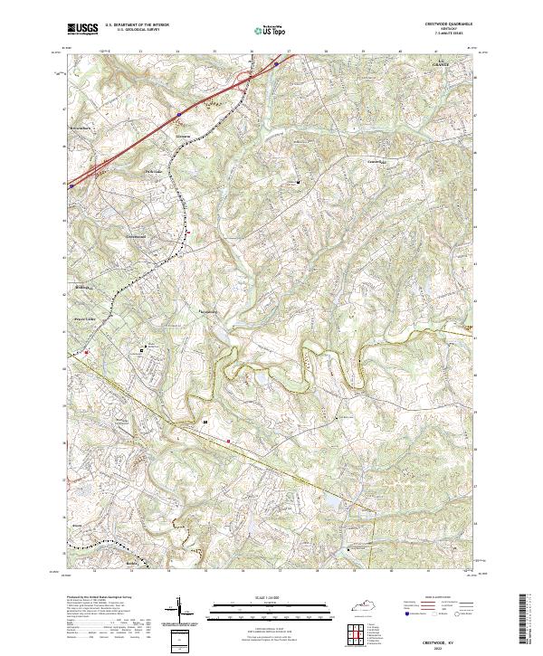 USGS Topographic Map – Crestwood