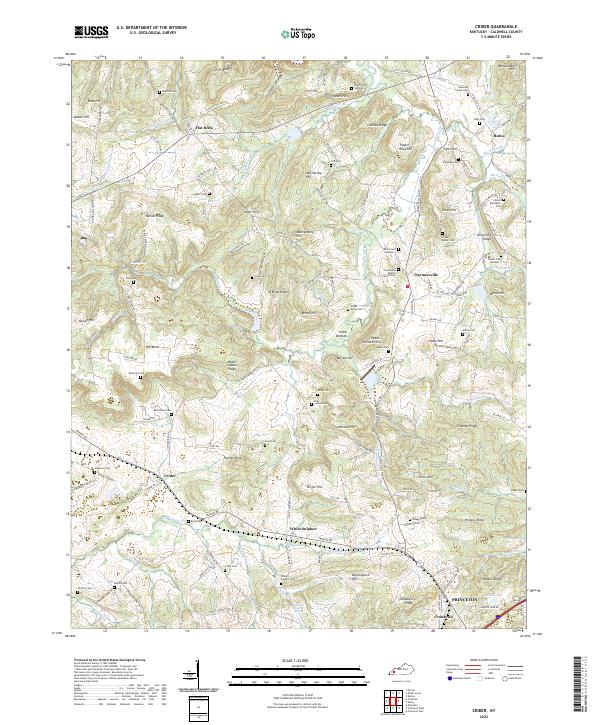 USGS Topographic Map – Crider