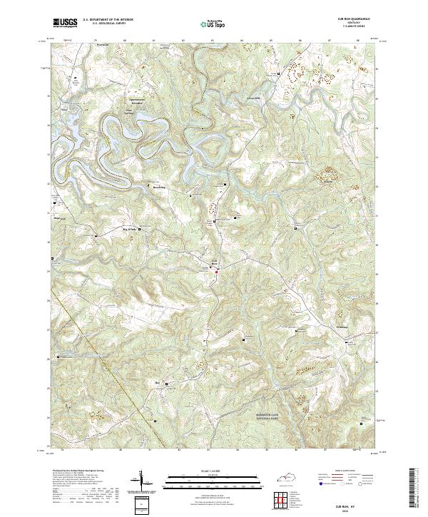 USGS Topographic Map – Cub Run