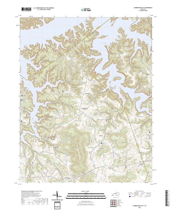 USGS Topographic Map – Cumberland City