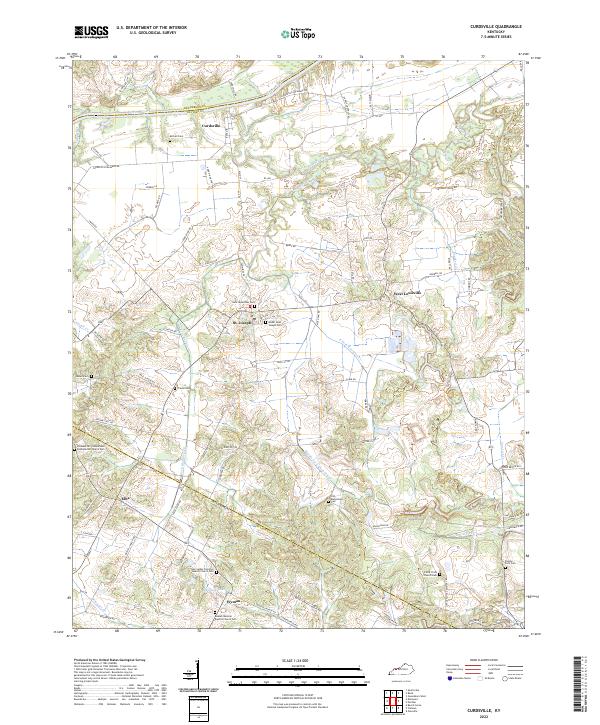 USGS Topographic Map – Curdsville