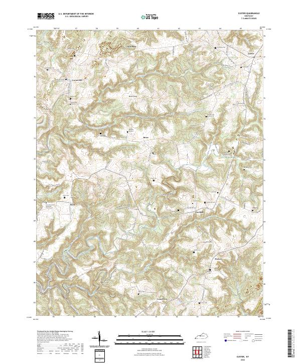 USGS Topographic Map – Custer