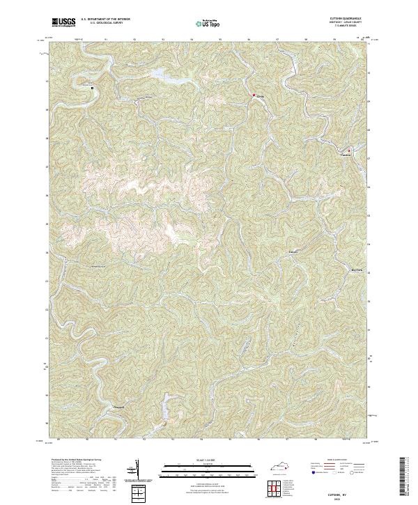 USGS Topographic Map – Cutshin