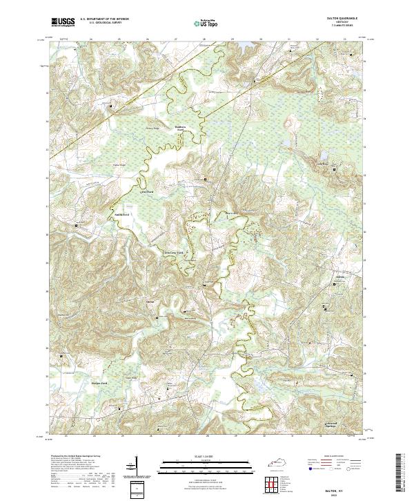 USGS Topographic Map – Dalton