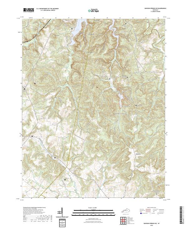 USGS Topographic Map – Dawson Springs SW