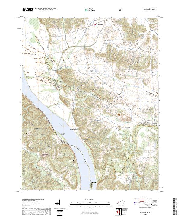 USGS Topographic Map – Dekoven