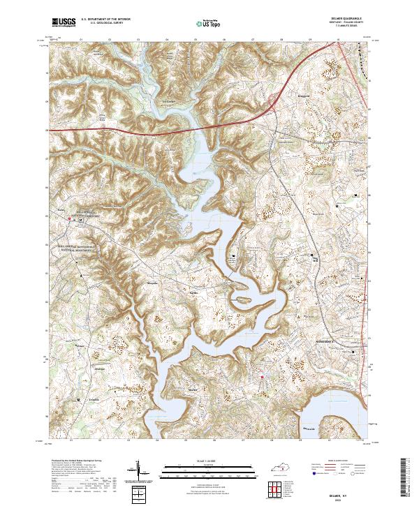 USGS Topographic Map – Delmer