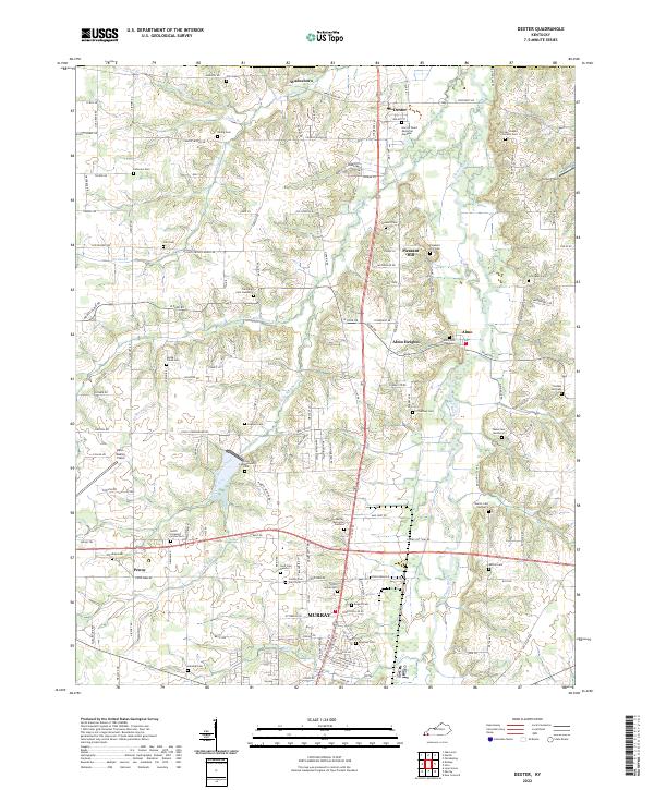 USGS Topographic Map – Dexter