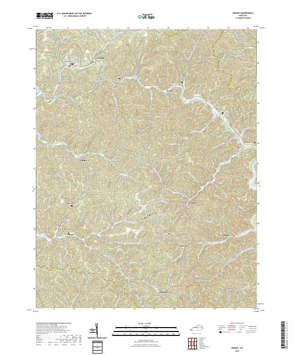 USGS Topographic Map – Dingus