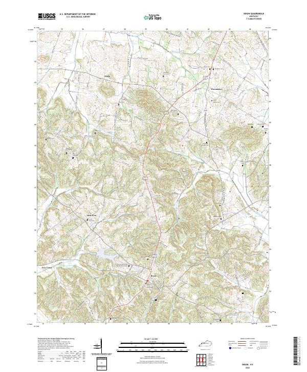 USGS Topographic Map – Dixon