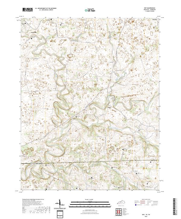 USGS Topographic Map – Dot
