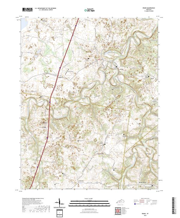 USGS Topographic Map – Drake