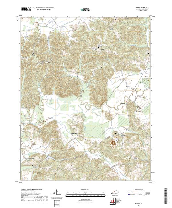 USGS Topographic Map – Dundee