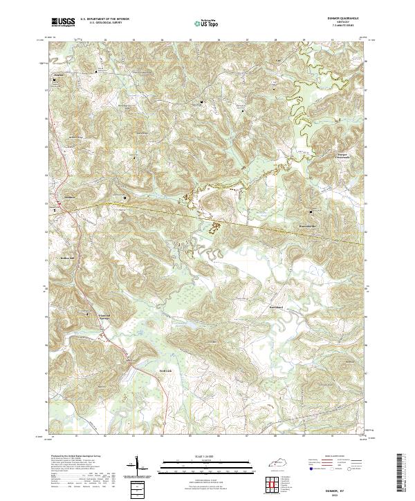 USGS Topographic Map – Dunmor