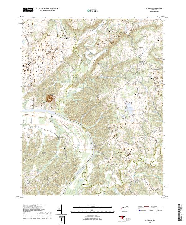 USGS Topographic Map – Dycusburg