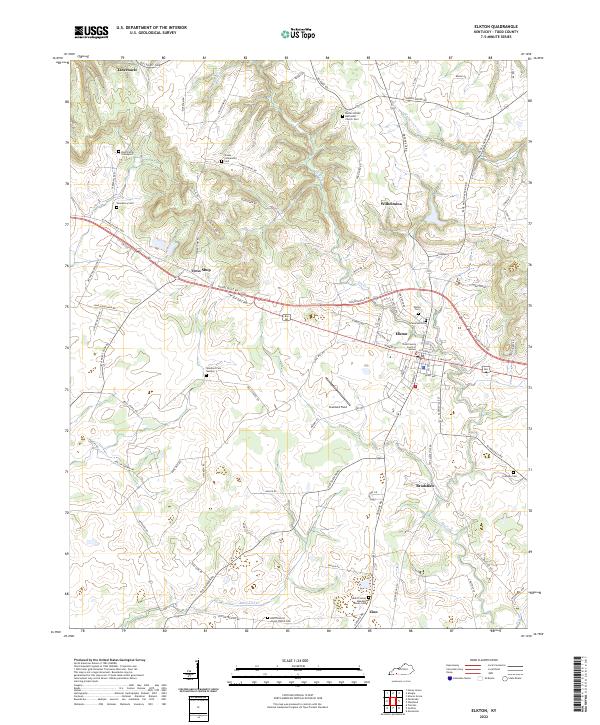 USGS Topographic Map – Elkton