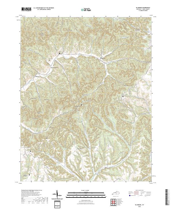 USGS Topographic Map – Ellisburg