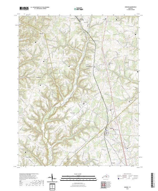 USGS Topographic Map – Eubank
