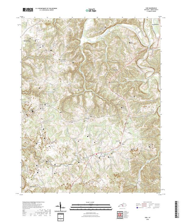 USGS Topographic Map – Exie