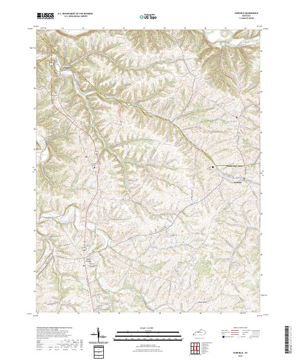 USGS Topographic Map – Fairfield