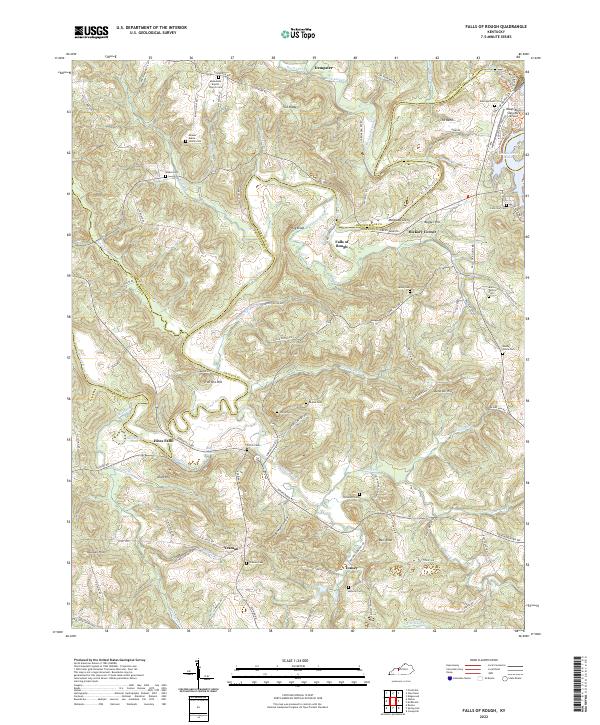USGS Topographic Map – Falls of Rough