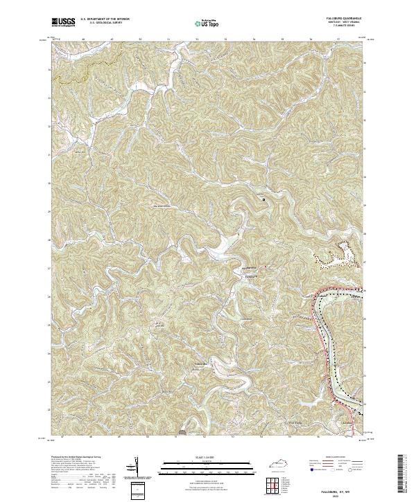 USGS Topographic Map – Fallsburg