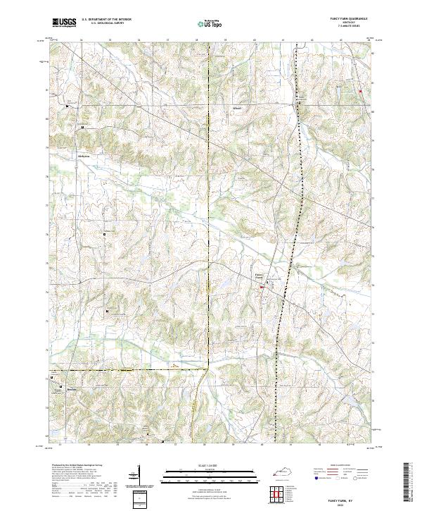 USGS Topographic Map – Fancy Farm