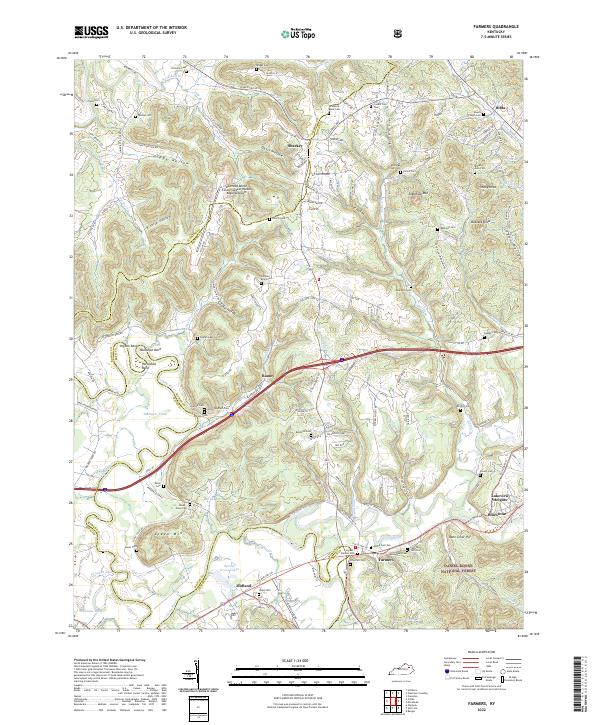 USGS Topographic Map – Farmers