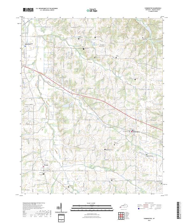 USGS Topographic Map – Farmington