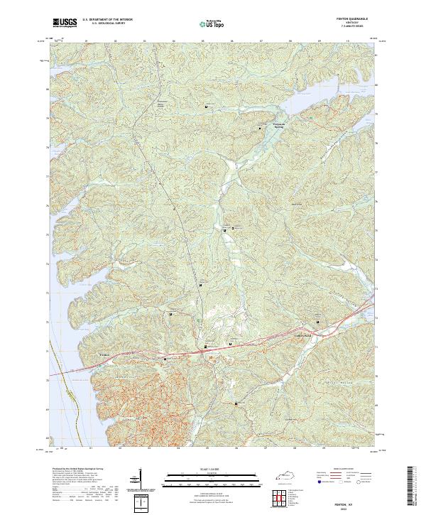 USGS Topographic Map – Fenton